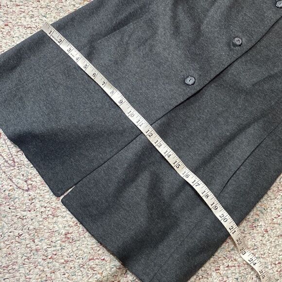 Vintage Annex Dark Grey Longline Blazer Jacket Womens Size 12 - Picture 7 of 8